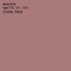 #AA7979 - Coral Tree Color Image